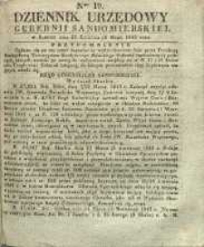 Dziennik Urzędowy Gubernii Sandomierskiej, 1842, nr 19