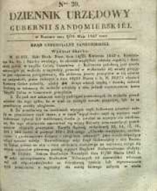 Dziennik Urzędowy Gubernii Sandomierskiej, 1842, nr 20