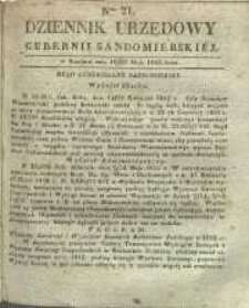 Dziennik Urzędowy Gubernii Sandomierskiej, 1842, nr 21