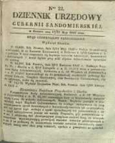 Dziennik Urzędowy Gubernii Sandomierskiej, 1842, nr 22