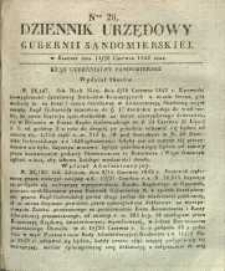 Dziennik Urzędowy Gubernii Sandomierskiej, 1842, nr 26