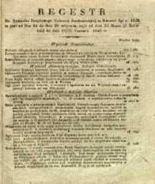 Regestr do Dziennika Urzędowego Gubernii Sandomierskiej za Kwartał 2gi r. 1842 to jest : od Nru 14 do Nru 26 włącznie, czyli od dnia 3 Kwietnia 1842 r. do dnia 26 Czerwca 1842 r.