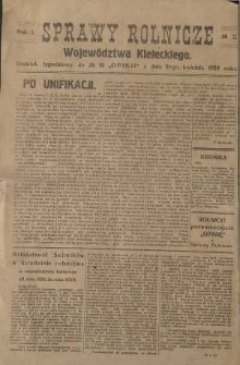 Sprawy Rolnicze, 1929, R. 1, nr 2