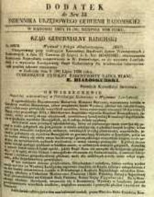 Dziennik Urzędowy Gubernii Radomskiej, 1850, nr 35, dod.