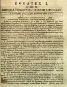 Dziennik Urzędowy Gubernii Radomskiej, 1850, nr 35, dod. I