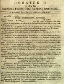 Dziennik Urzędowy Gubernii Radomskiej, 1850, nr 35, dod. II