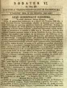 Dziennik Urzędowy Gubernii Radomskiej, 1850, nr 35, dod. VI