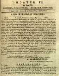 Dziennik Urzędowy Gubernii Radomskiej, 1850, nr 35, dod. VII