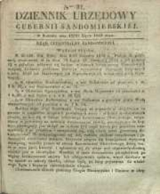 Dziennik Urzędowy Gubernii Sandomierskiej, 1842, nr 31