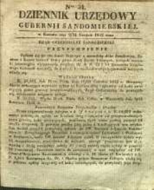 Dziennik Urzędowy Gubernii Sandomierskiej, 1842, nr 34