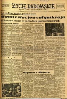 Życie Radomskie, 1948, nr 121