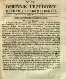 Dziennik Urzędowy Gubernii Sandomierskiej, 1842, nr 38