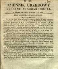 Dziennik Urzędowy Gubernii Sandomierskiej, 1842, nr 39