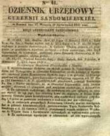 Dziennik Urzędowy Gubernii Sandomierskiej, 1842, nr 41