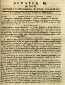 Dziennik Urzędowy Gubernii Radomskiej, 1850, nr 37, dod. III
