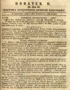 Dziennik Urzędowy Gubernii Radomskiej, 1850, nr 38, dod. II