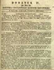 Dziennik Urzędowy Gubernii Radomskiej, 1850, nr 38, dod. IV