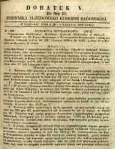Dziennik Urzędowy Gubernii Radomskiej, 1850, nr 38, dod. V