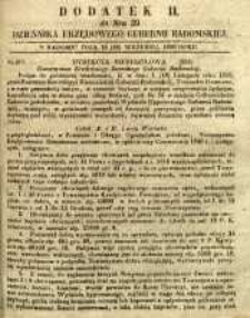 Dziennik Urzędowy Gubernii Radomskiej, 1850, nr 39, dod. II