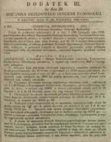 Dziennik Urzędowy Gubernii Radomskiej, 1850, nr 39, dod. III