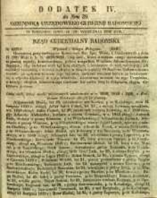 Dziennik Urzędowy Gubernii Radomskiej, 1850, nr 39, dod. IV