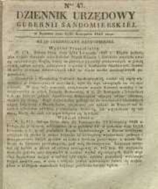 Dziennik Urzędowy Gubernii Sandomierskiej, 1842, nr 47