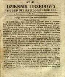 Dziennik Urzędowy Gubernii Sandomierskiej, 1842, nr 48