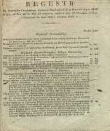 Regestr do Dziennika Urzędowego Gubernii Sandomierskiej za Kwartał 4ty r. 1842 to jest : od Nru 40 do Nru 52 włącznie, czyli od dnia 2 Października do dnia 25 Grudnia 1842 r.