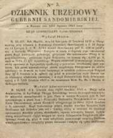 Dziennik Urzędowy Gubernii Sandomierskiej, 1843, nr 3