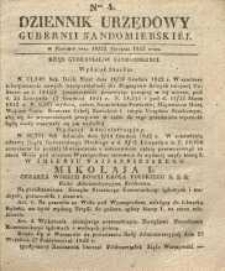Dziennik Urzędowy Gubernii Sandomierskiej, 1843, nr 4