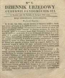 Dziennik Urzędowy Gubernii Sandomierskiej, 1843, nr 6