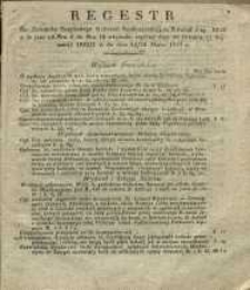 Regestr do Dziennika Urzędowego Gubernii Sandomierskiej za Kwartał 1szy 1843 r. to jest: od Nru 1 do Nru 13 włącznie, czyli od dnia 1 Stycznia 1843 r. do dnia 26 Marca 1843 r.