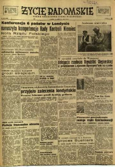 Życie Radomskie, 1948, nr 166