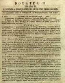 Dziennik Urzędowy Gubernii Radomskiej, 1850, nr 41, dod. II