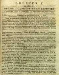 Dziennik Urzędowy Gubernii Radomskiej, 1850, nr 41, dod. V