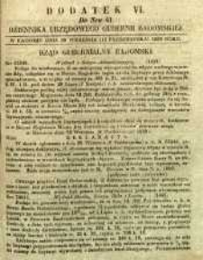 Dziennik Urzędowy Gubernii Radomskiej, 1850, nr 41, dod. VI