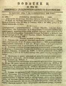 Dziennik Urzędowy Gubernii Radomskiej, 1850, nr 42, dod. II