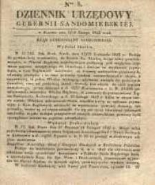 Dziennik Urzędowy Gubernii Sandomierskiej, 1843, nr 8