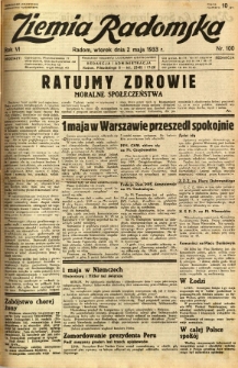Ziemia Radomska, 1933, R. 6, nr 100