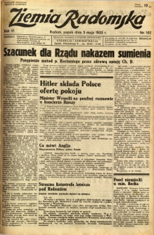 Ziemia Radomska, 1933, R. 6, nr 102