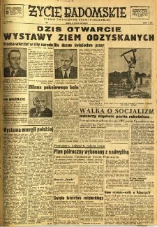 Życie Radomskie, 1948, nr 199