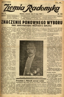 Ziemia Radomska, 1933, R. 6, nr 105