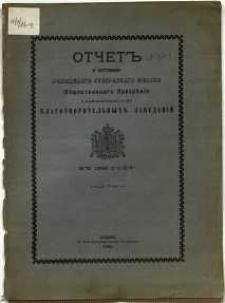 Otčet˝ o sostojan&igrave;i radomskago gubernskago sověta ob&scaron;čestvennago prizrěnija i podvedomostvennych˝ emu blagotvoritel΄nych˝ zaveden&igrave;j v˝ 1891 godu