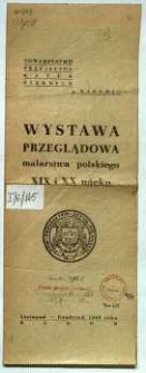 Wystawa Przeglądowa malarstwa polskiego XIX i XX wieku