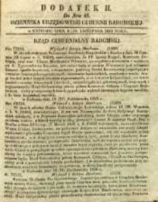 Dziennik Urzędowy Gubernii Radomskiej, 1850, nr 46, dod. II