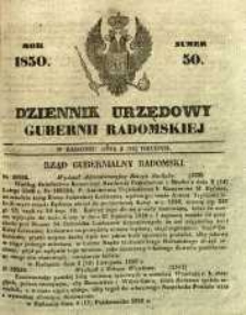 Dziennik Urzędowy Gubernii Radomskiej, 1850, nr 50