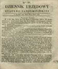 Dziennik Urzędowy Gubernii Sandomierskiej, 1843, nr 20