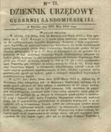 Dziennik Urzędowy Gubernii Sandomierskiej, 1843, nr 21