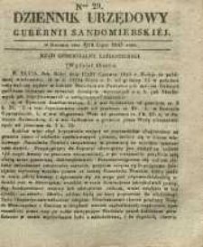 Dziennik Urzędowy Gubernii Sandomierskiej, 1843, nr 29