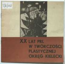 XX lat PRL w twórczości plastycznej : Okręg kielecki